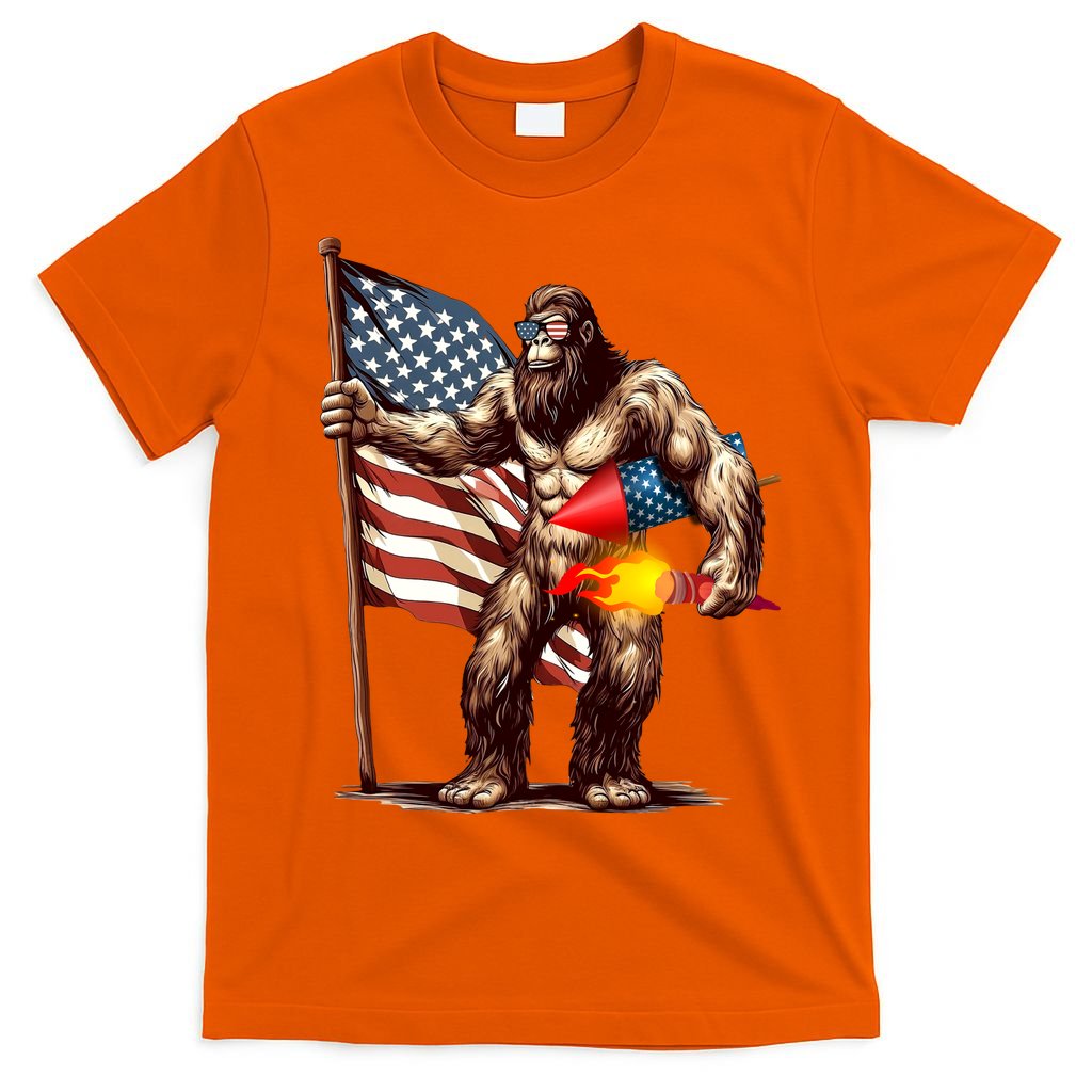 Bigfoot Fireworks 4th Of July Sasquatch American US Flag product image 3