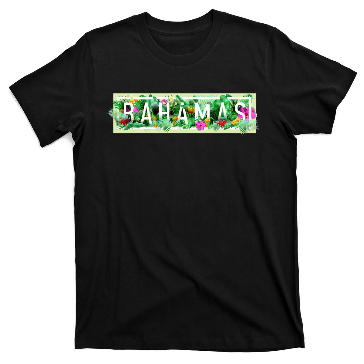 Bahamas Framed Floral Design T-Shirt product image 7
