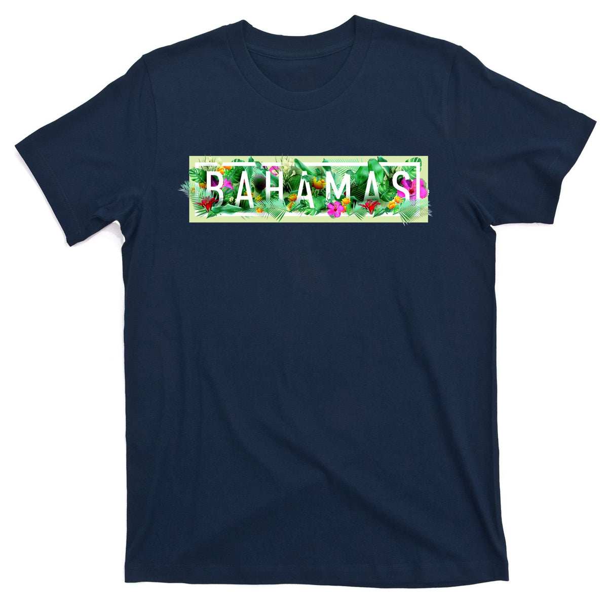 Bahamas Framed Floral Design T-Shirt product image 1