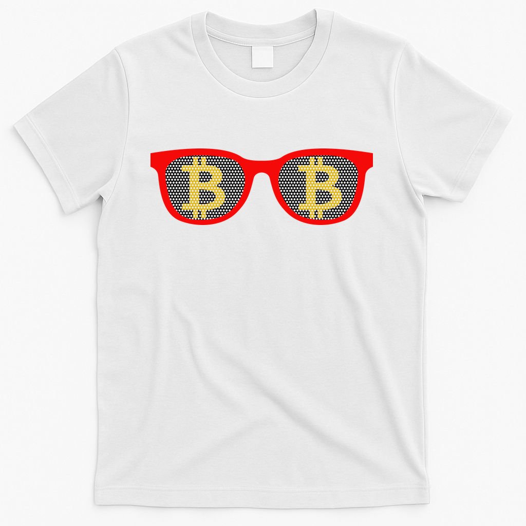 Bitcoin Glasses T-Shirt product image 11