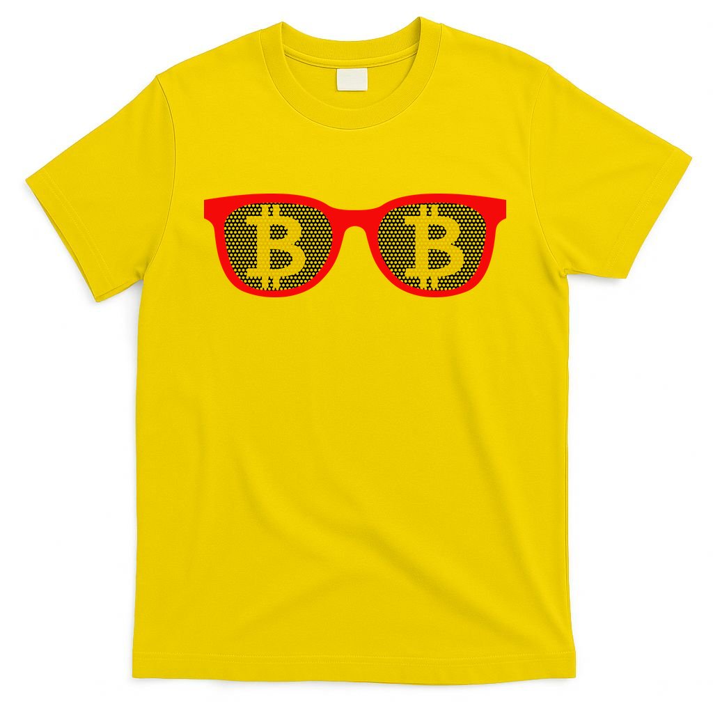 Bitcoin Glasses T-Shirt product image 3