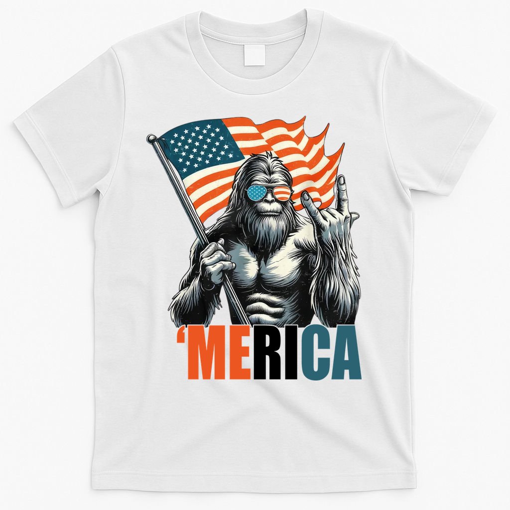 Bigfoot Merica Rock American Flag Patriotic 4th Of July product image 6