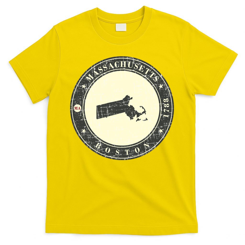 Boston Massachusetts Retro T-Shirt product image 3