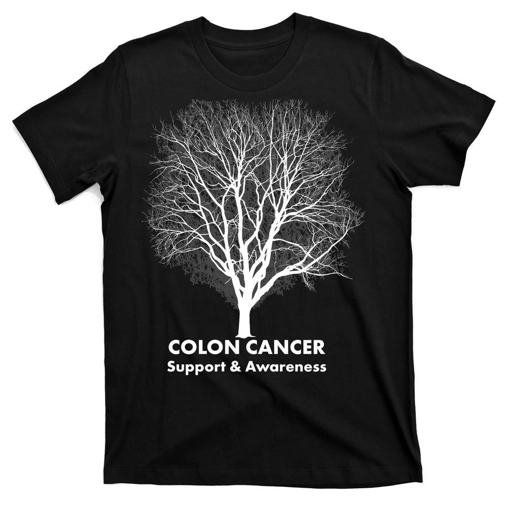 Colon Cancer Awareness Tree T-Shirt product image 7