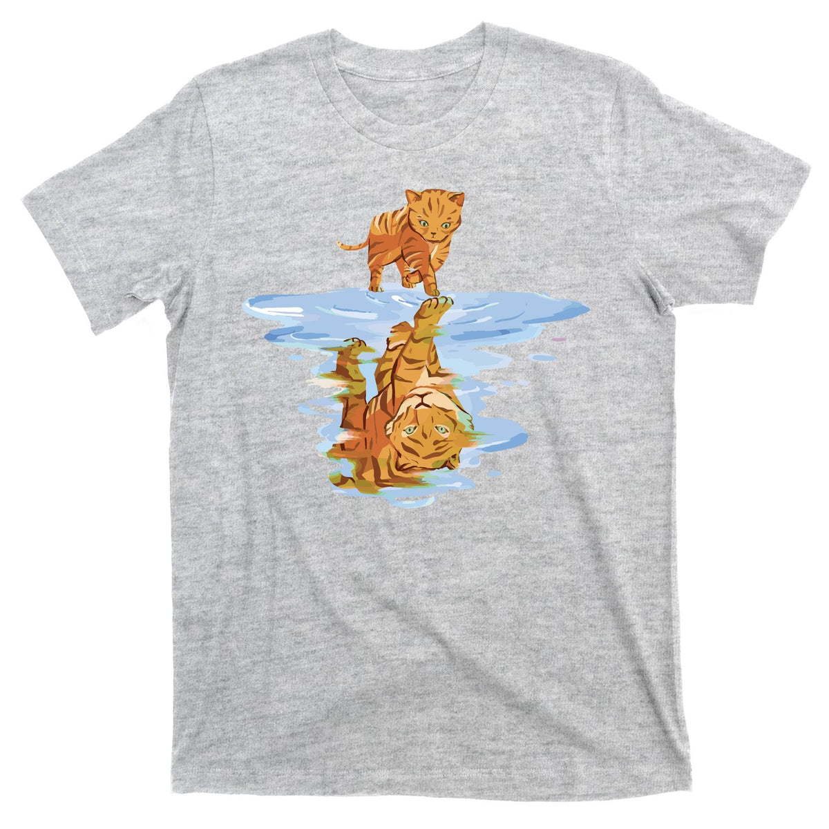 Cat Reflecting Tiger T-Shirt product image 9