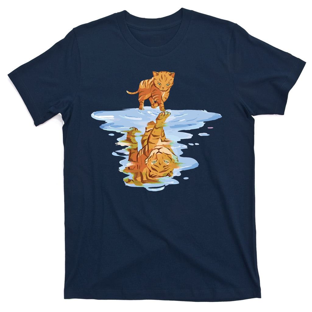 Cat Reflecting Tiger T-Shirt product image 1