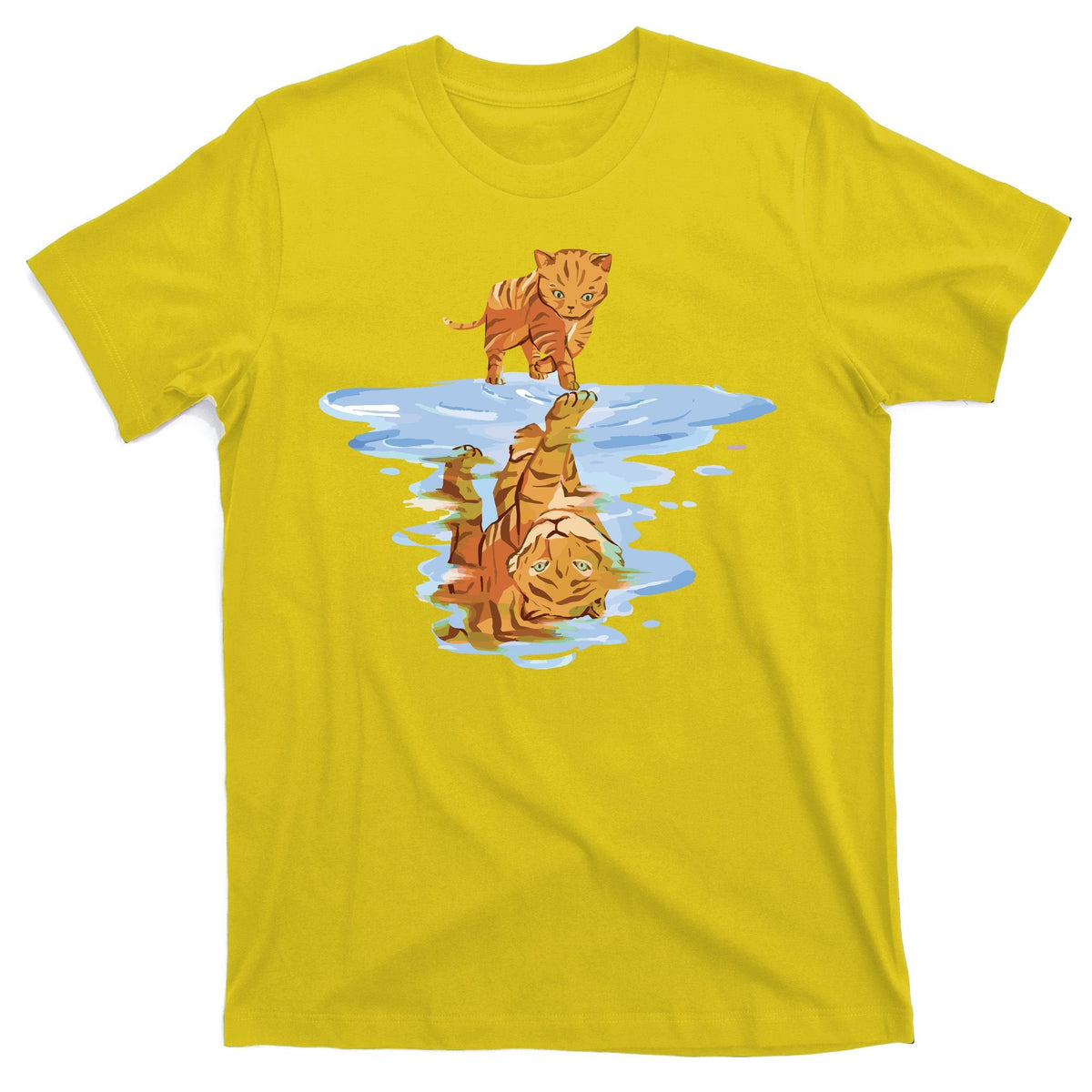 Cat Reflecting Tiger T-Shirt product image 3