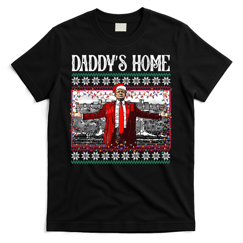 Daddys Home Donald Trump Christmas T-Shirt product image 7
