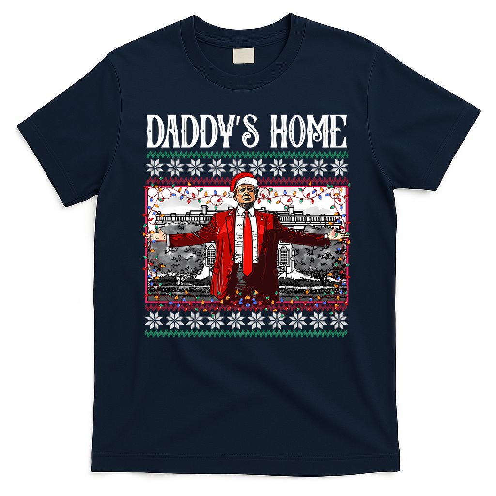 Daddys Home Donald Trump Christmas T-Shirt product image 1
