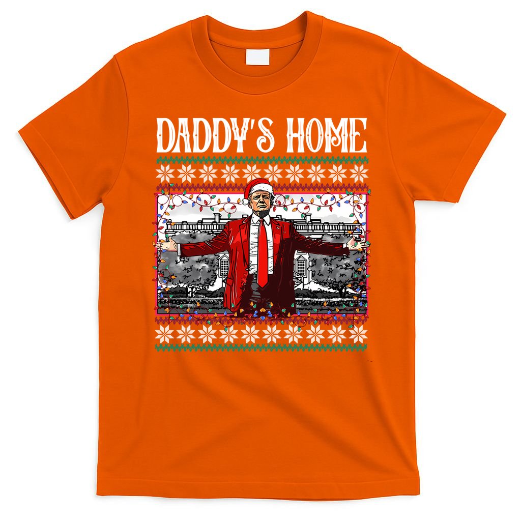 Daddys Home Donald Trump Christmas T-Shirt product image 5
