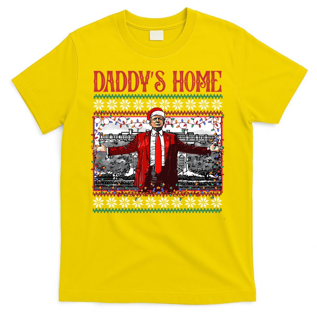 Daddys Home Donald Trump Christmas T-Shirt product image 3