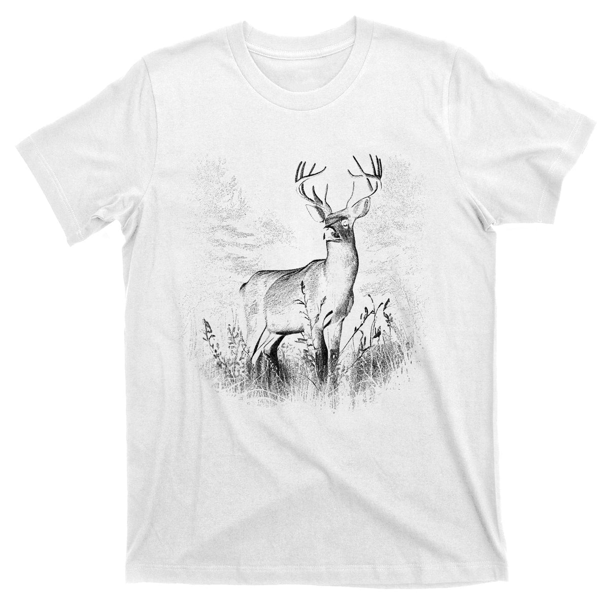 Deer In Nature Realistic T-Shirt product image 11