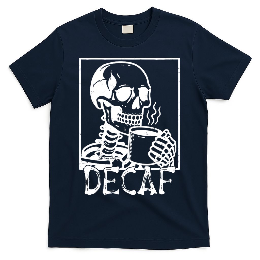Decaf Skeleton Coffee Skull T-Shirt product image 1