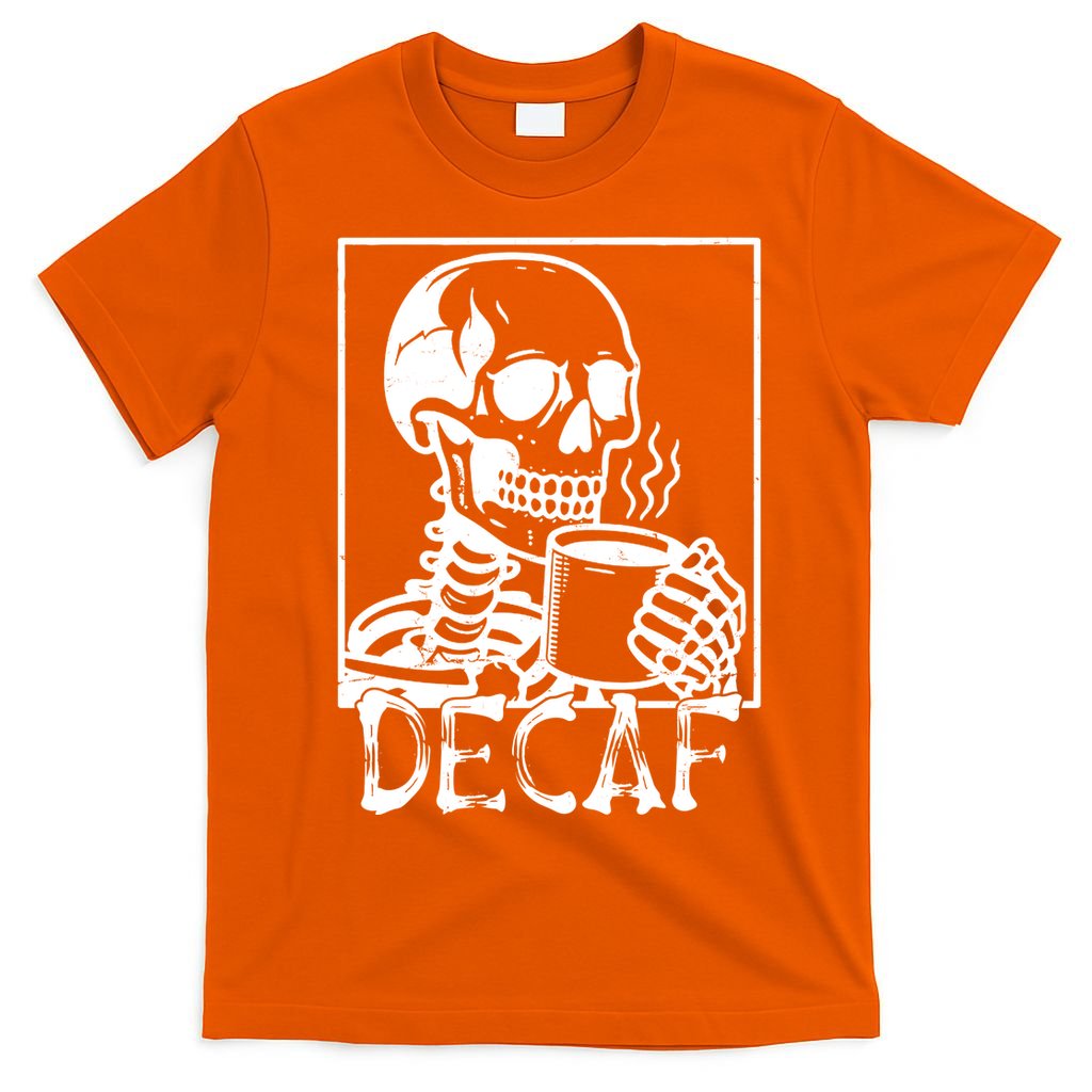 Decaf Skeleton Coffee Skull T-Shirt product image 3