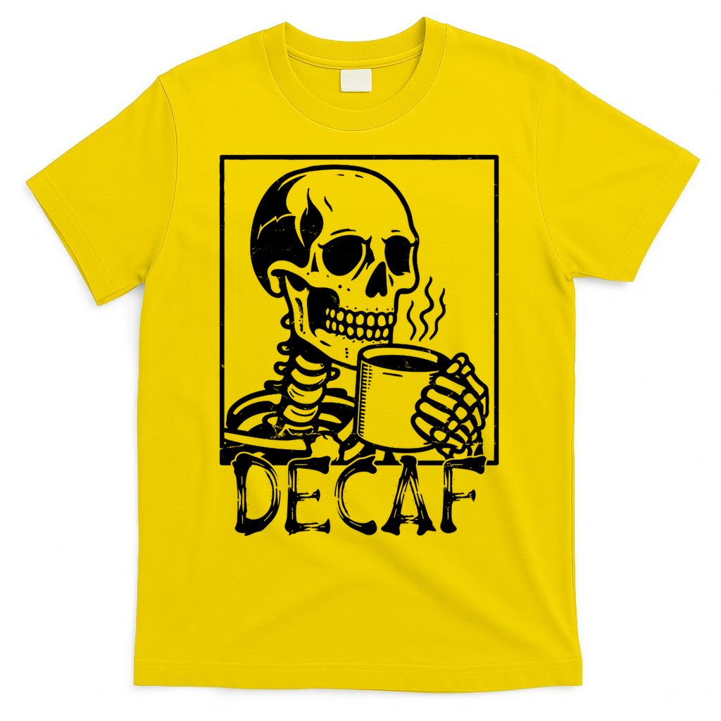 Decaf Skeleton Coffee Skull T-Shirt product image 2