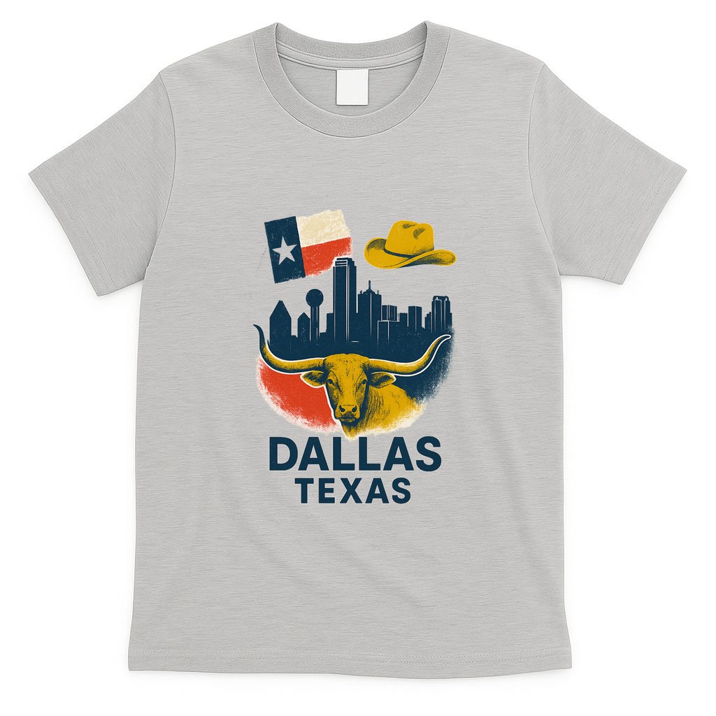 Dallas Texas Modern Collage T-Shirt product image 5
