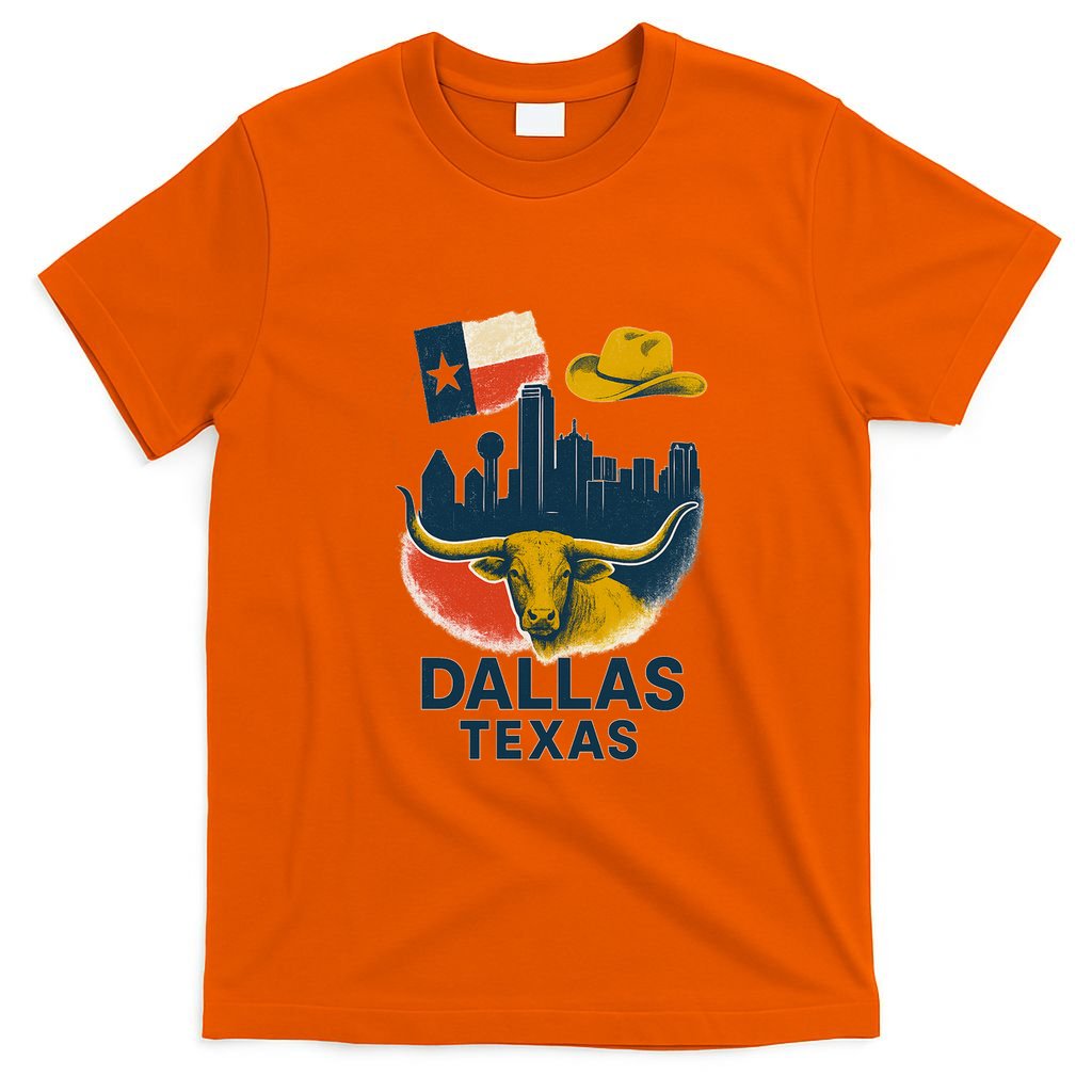 Dallas Texas Modern Collage T-Shirt product image 3