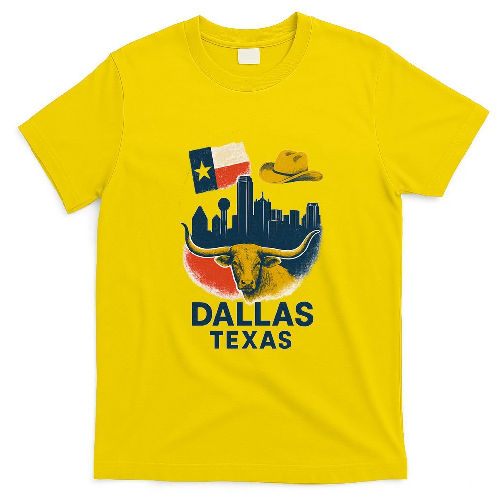Dallas Texas Modern Collage T-Shirt product image 2