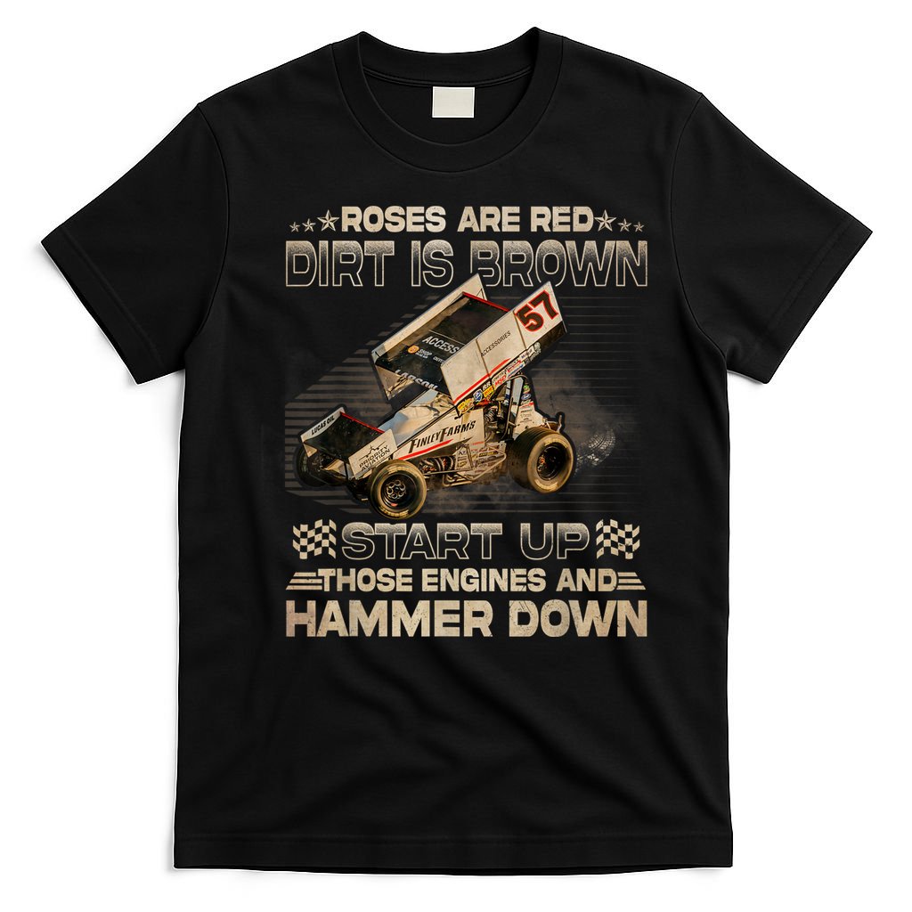 Dirt Track Racing Champion Sprint Car T-Shirt product image 5