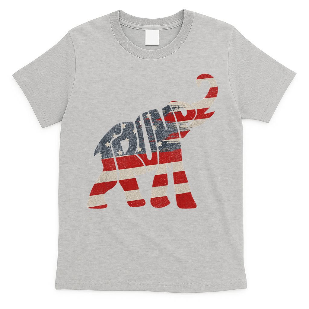 Donald Trump Vintage Republican Elephant USA Flag T-Shirt product image 5