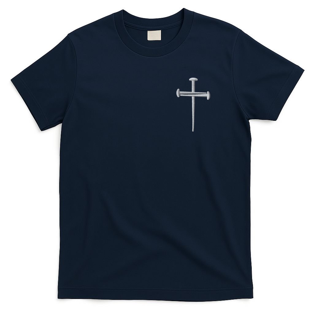 Embroidered 3 Nails Cross Jesus Christ Christian Faith In product image 1