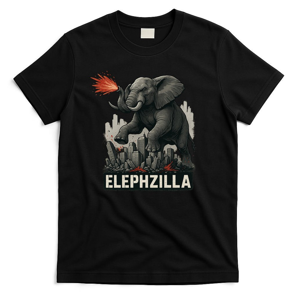 Elephent Elephzilla Parody In Action T-Shirt product image 4