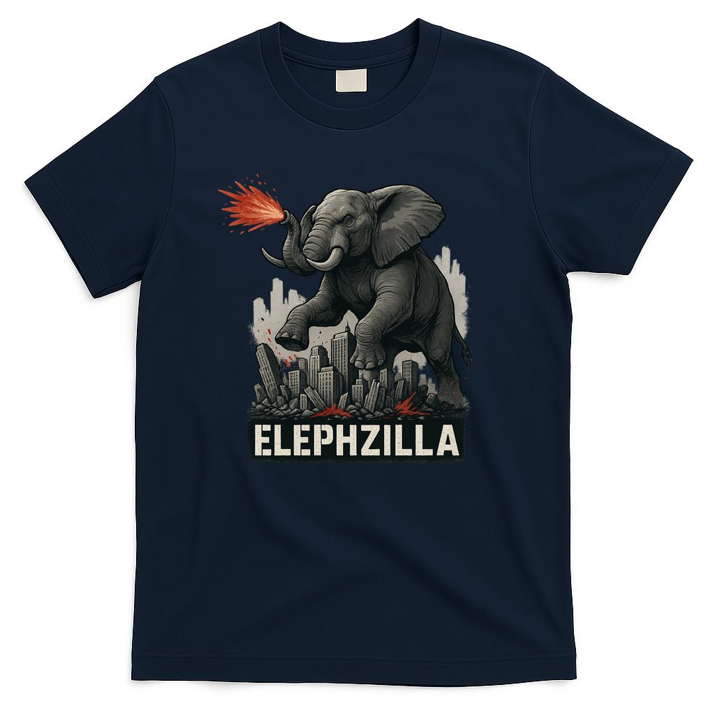 Elephent Elephzilla Parody In Action T-Shirt product image 1