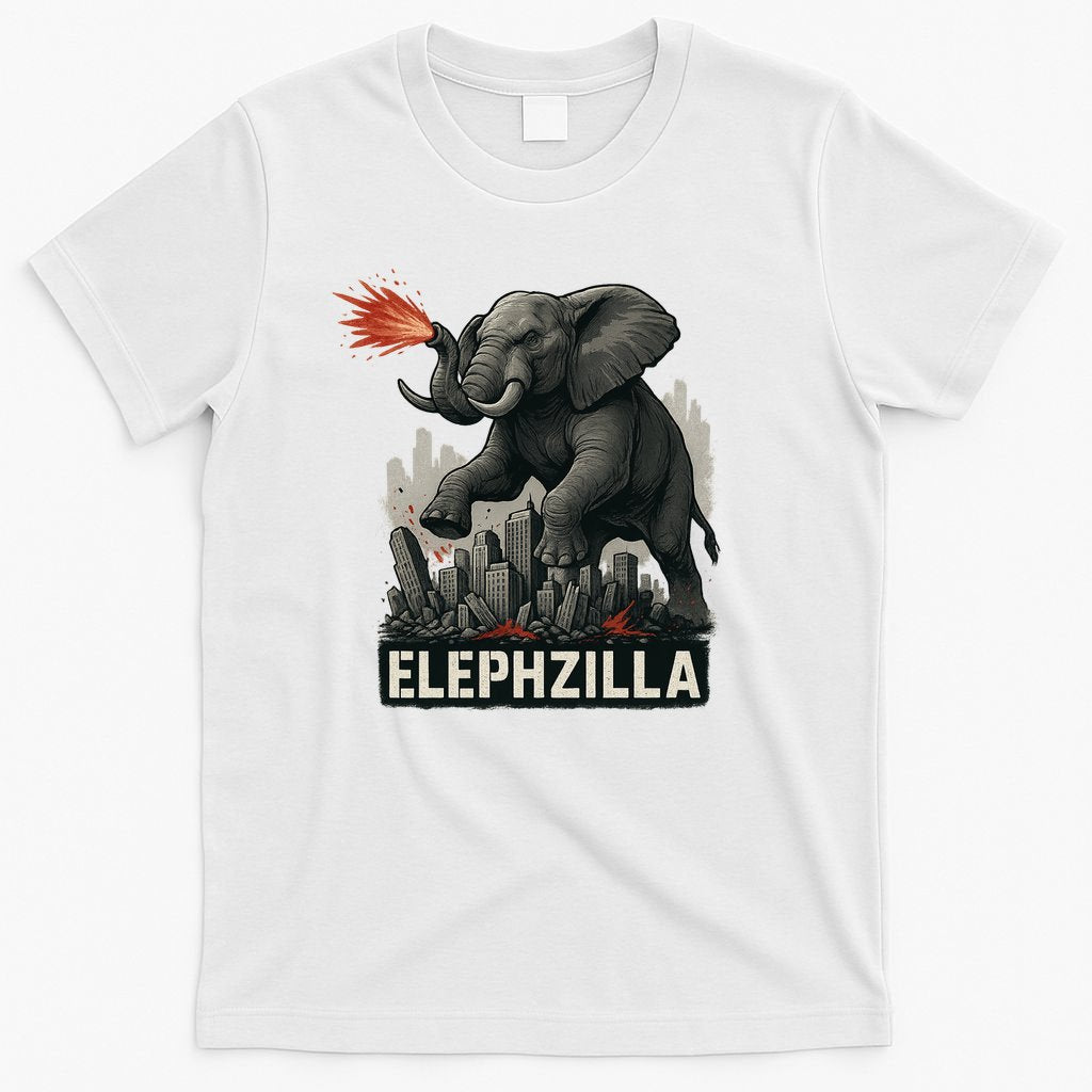 Elephent Elephzilla Parody In Action T-Shirt product image 6