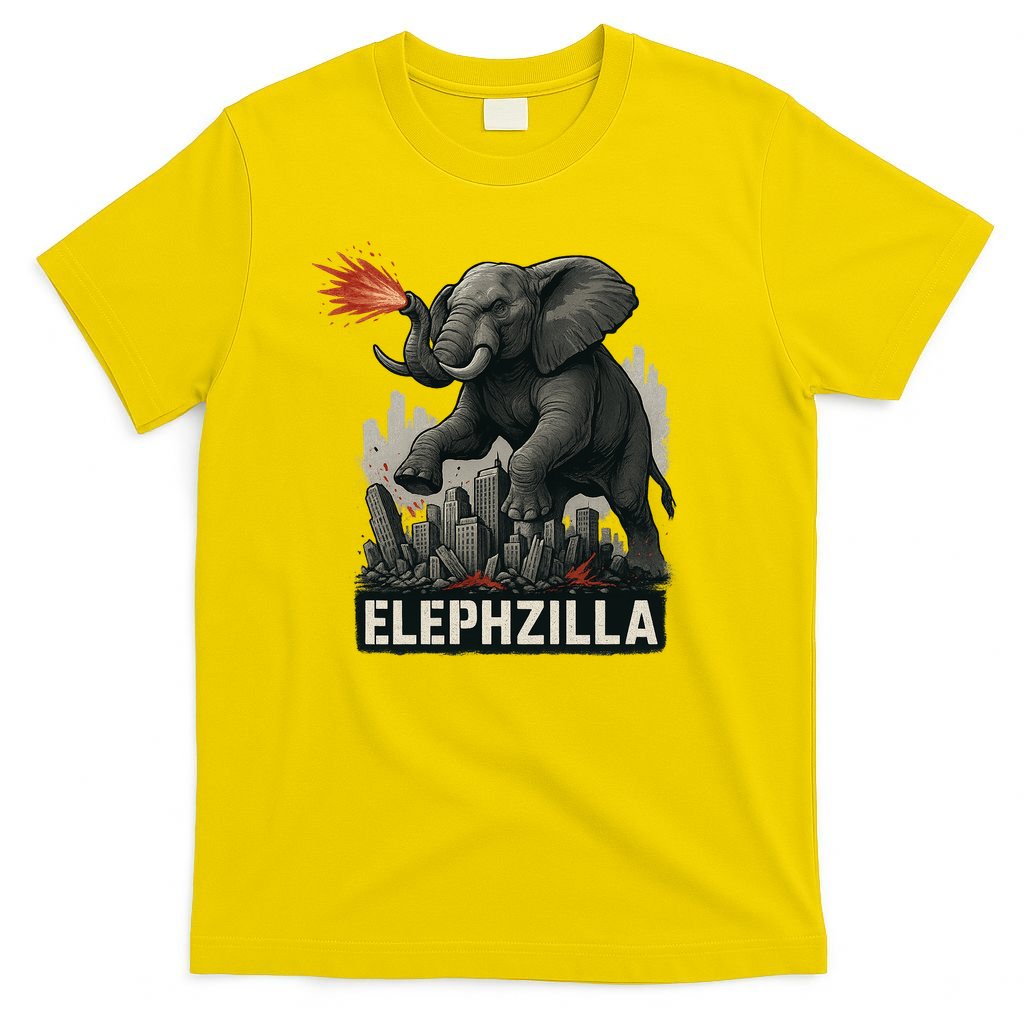 Elephent Elephzilla Parody In Action T-Shirt product image 2