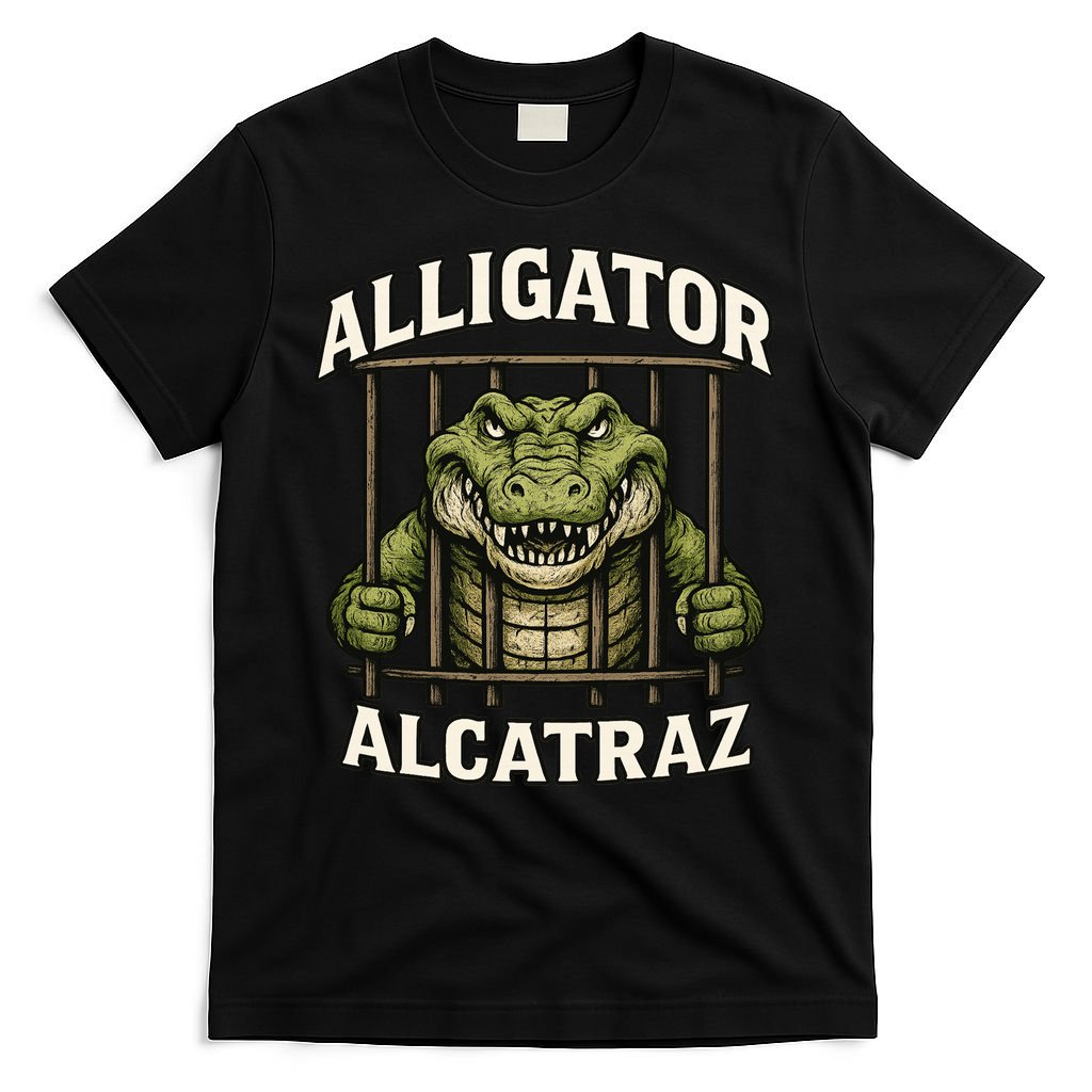Funny Alligator Alcatraz Jail Prison Gator T-Shirt product image 4