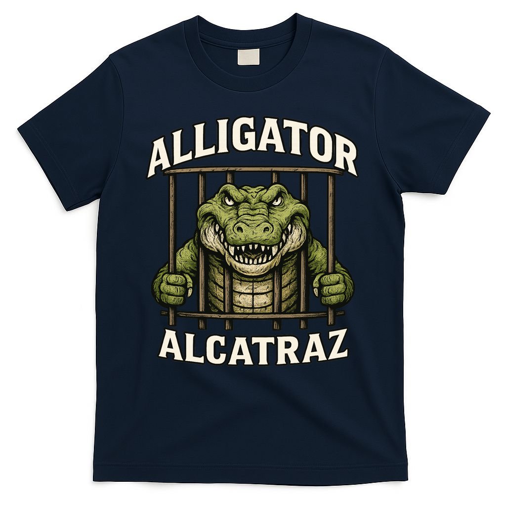 Funny Alligator Alcatraz Jail Prison Gator T-Shirt product image 1