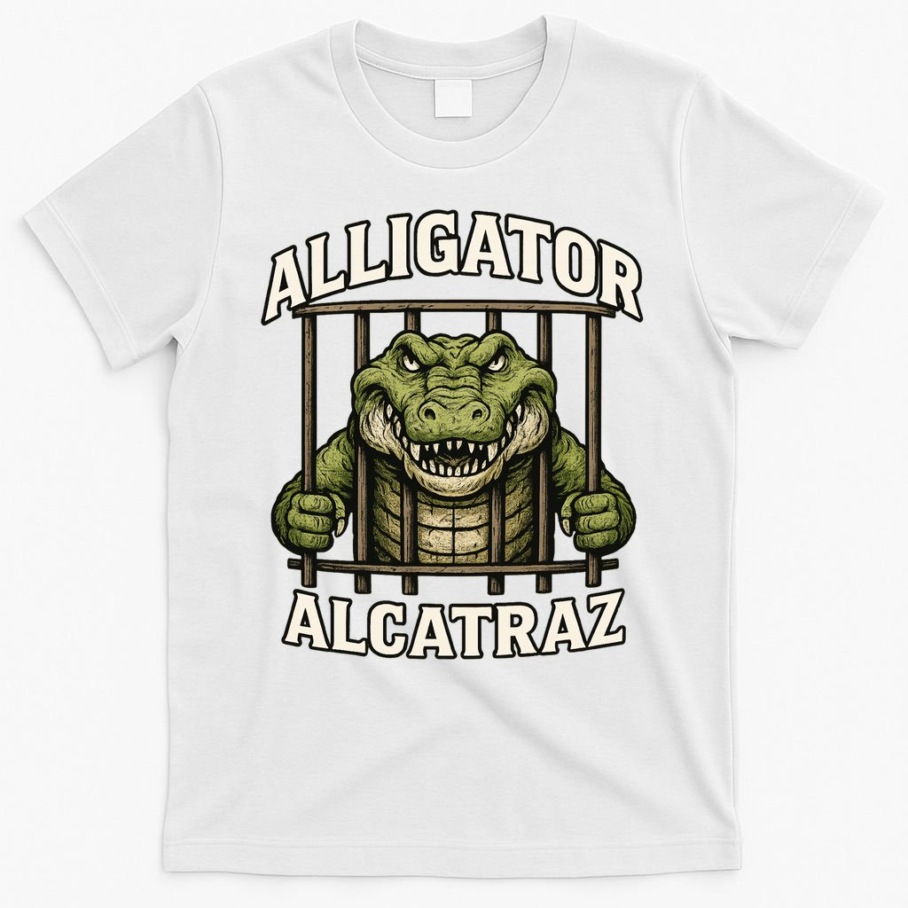 Funny Alligator Alcatraz Jail Prison Gator T-Shirt product image 6