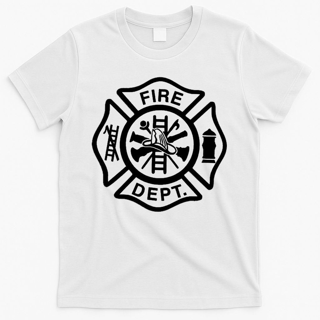 Fire Dept Emblem Badge Firefighter Logo T-Shirt product image 11