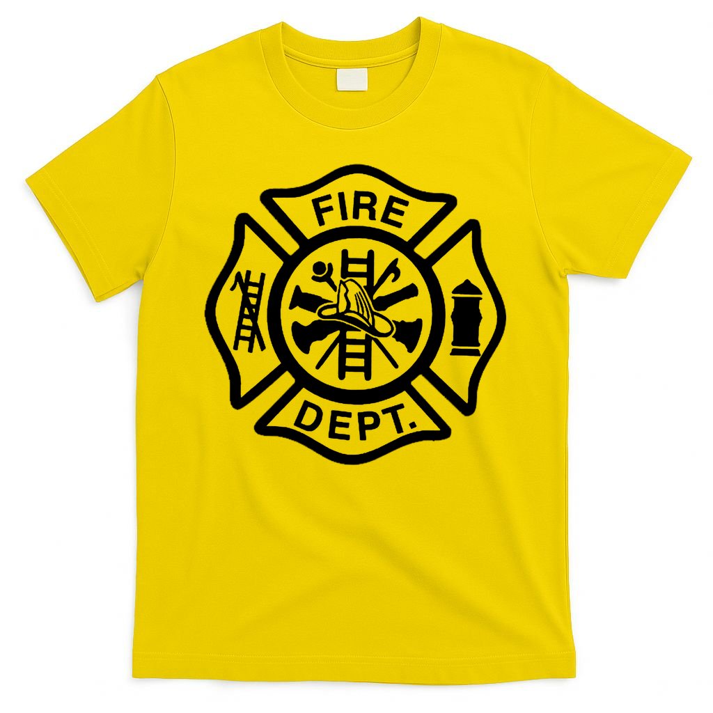 Fire Dept Emblem Badge Firefighter Logo T-Shirt product image 3