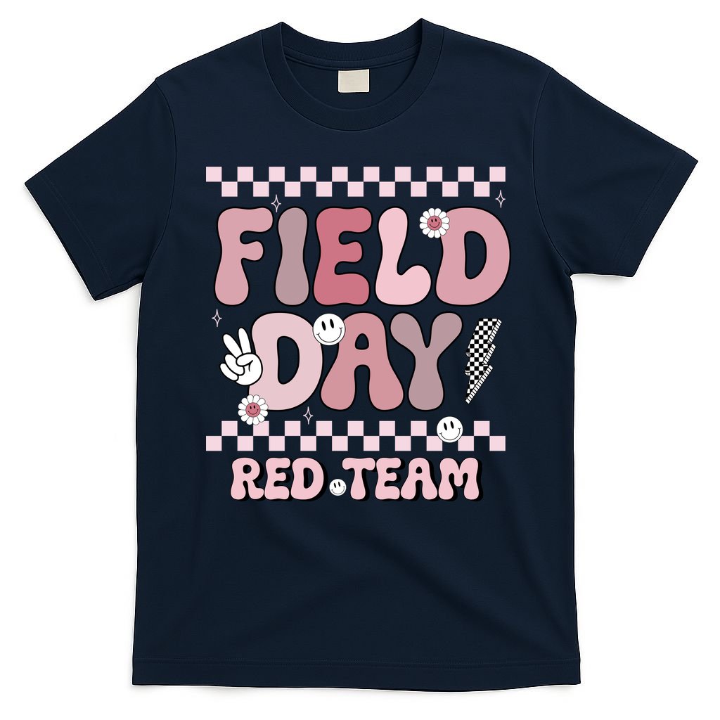 Field Day Red Team Groovy Smile Face Checkered Students product image 1