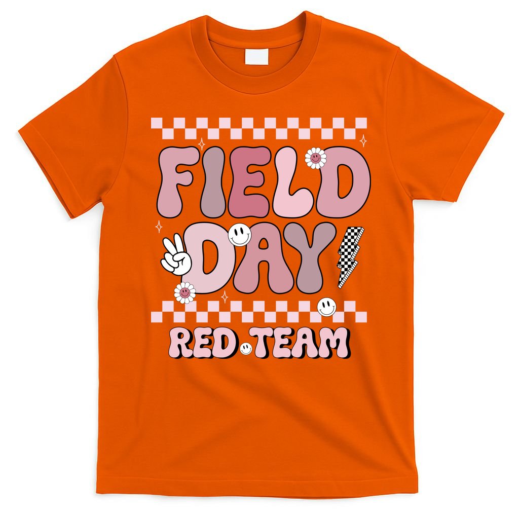 Field Day Red Team Groovy Smile Face Checkered Students product image 3