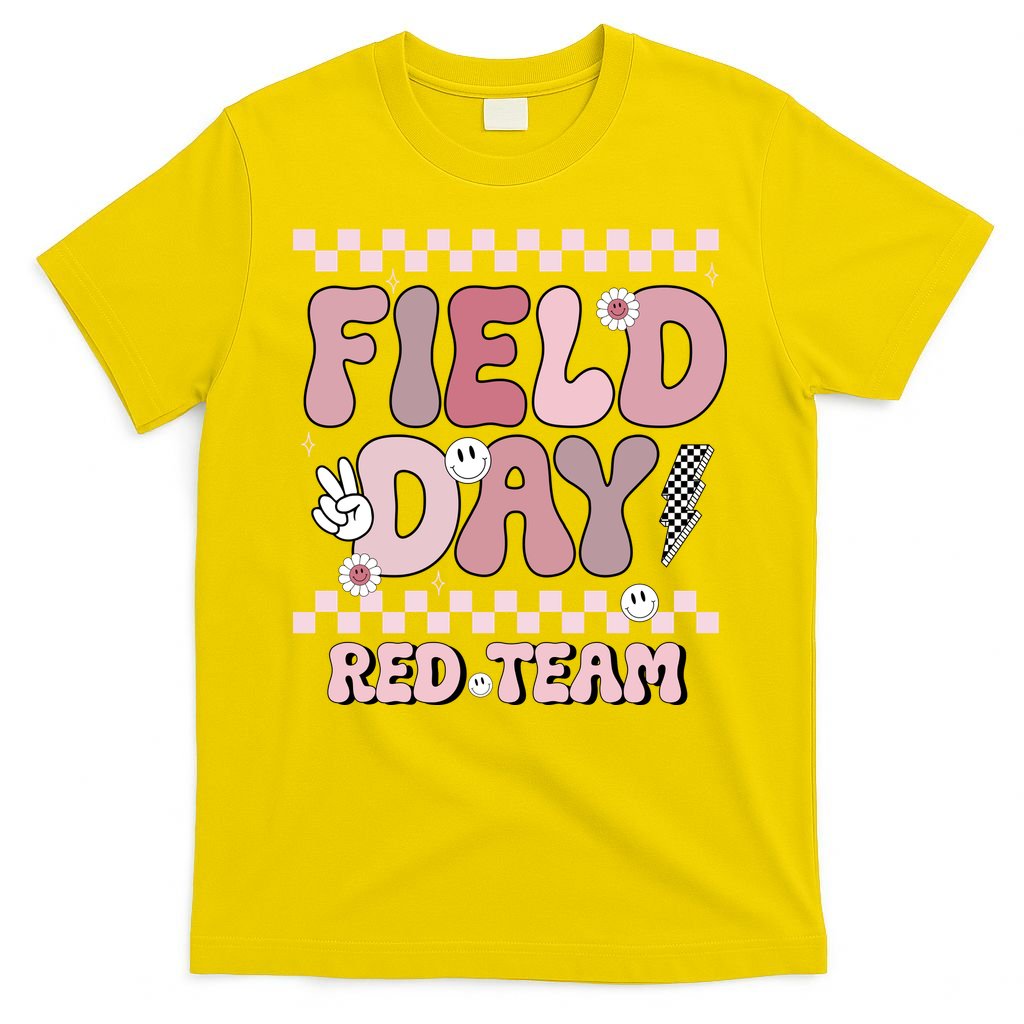Field Day Red Team Groovy Smile Face Checkered Students product image 2