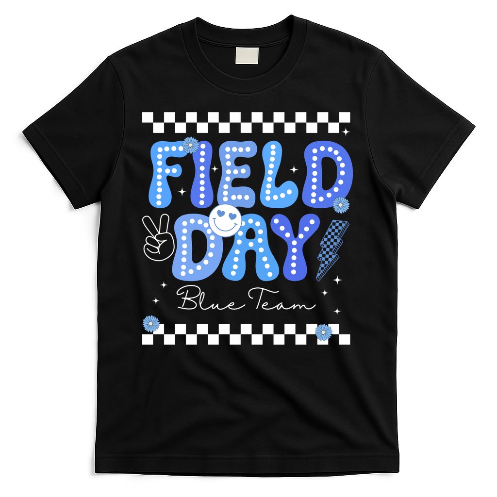 Field Day Trip Blue Team Color Game Competition T-Shirt product image 3