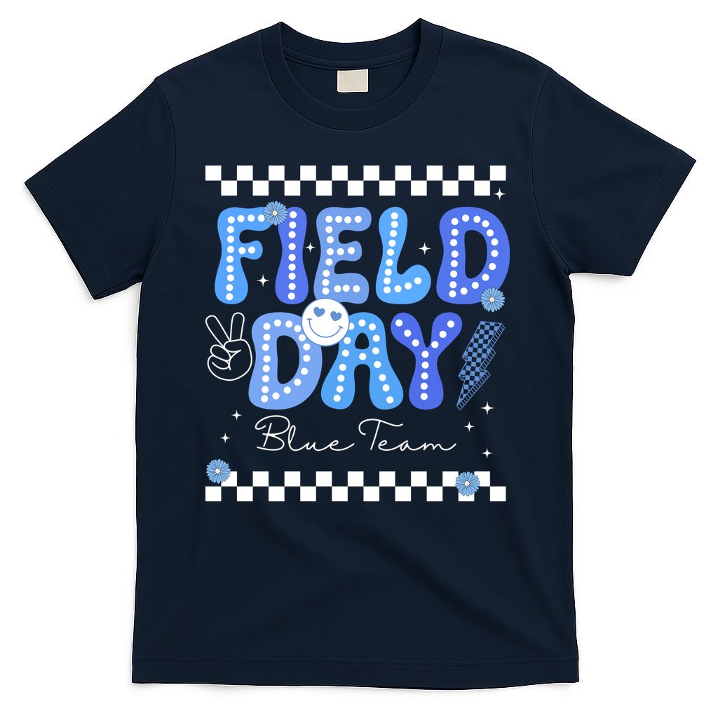 Field Day Trip Blue Team Color Game Competition T-Shirt product image 1