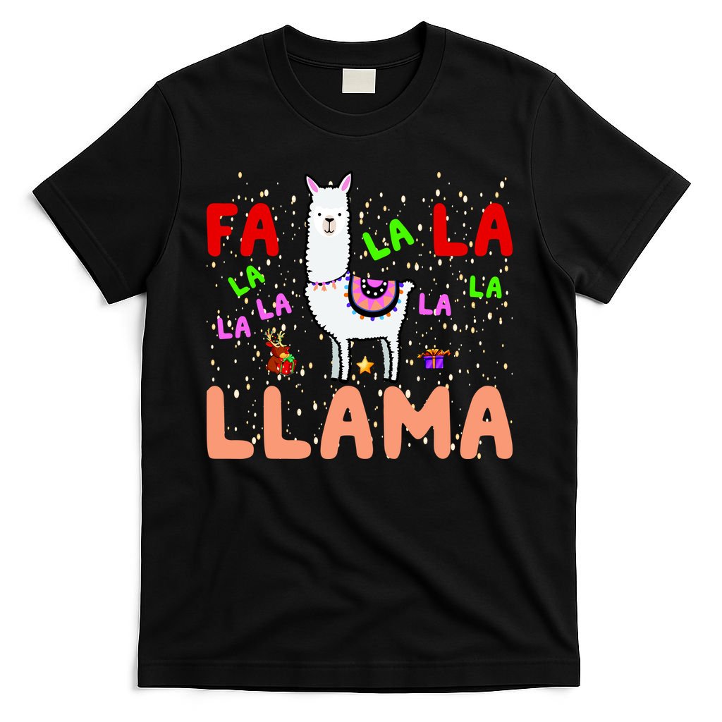 Fa La La Llama Funny Christmas T-Shirt product image 7