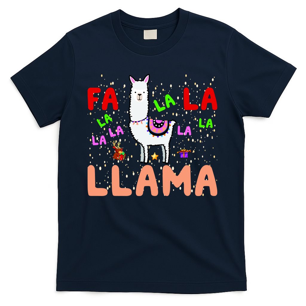 Fa La La Llama Funny Christmas T-Shirt product image 1
