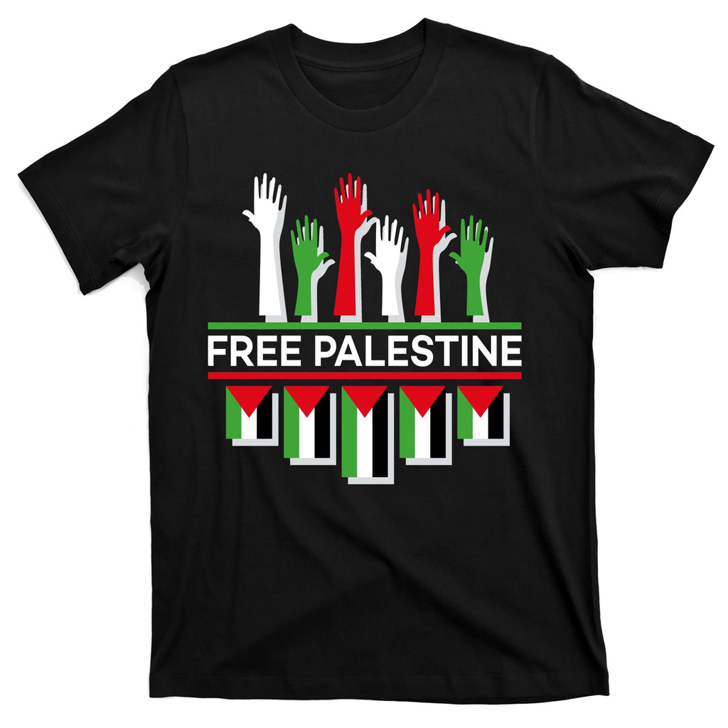 Free Palestine Hands United T-Shirt product image 7