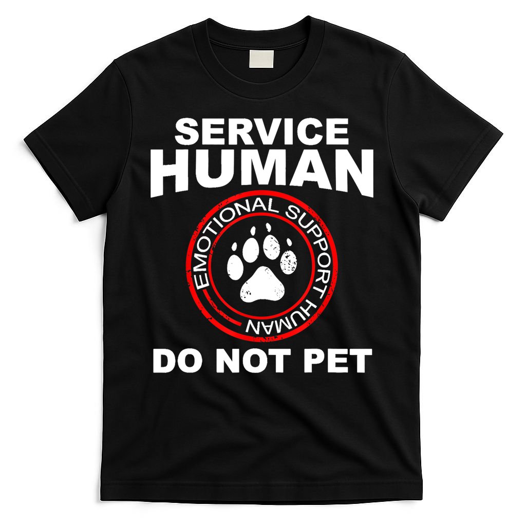 Funny Service Human Gift Dog Owner Emotional Support T-Shirt product image 5