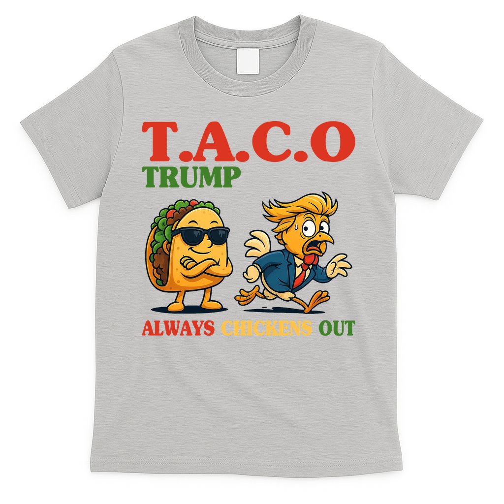 Funny Taco Trump Always Chickens Out T-Shirt product image 5