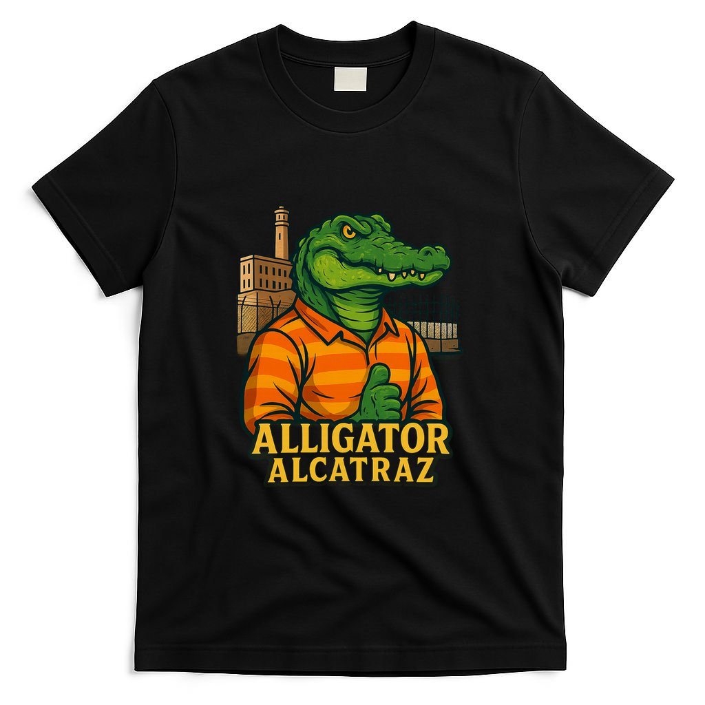 Funny Thumbs Up Alligator Alcatraz T-Shirt product image 4