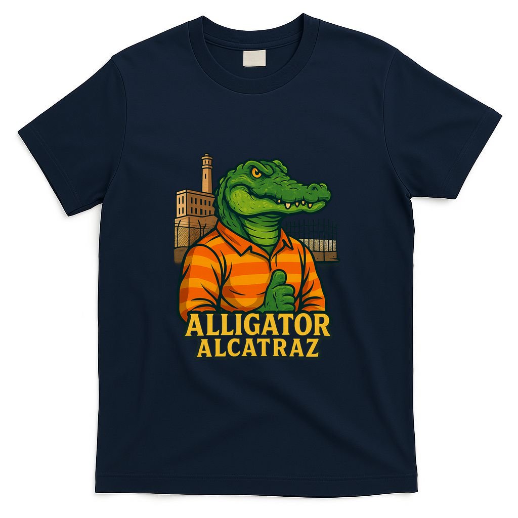 Funny Thumbs Up Alligator Alcatraz T-Shirt product image 1