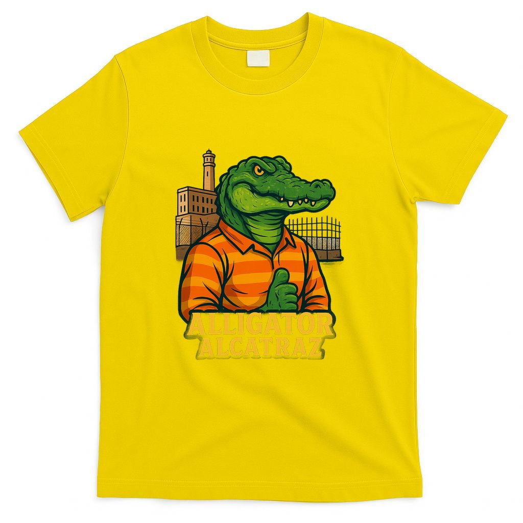 Funny Thumbs Up Alligator Alcatraz T-Shirt product image 2
