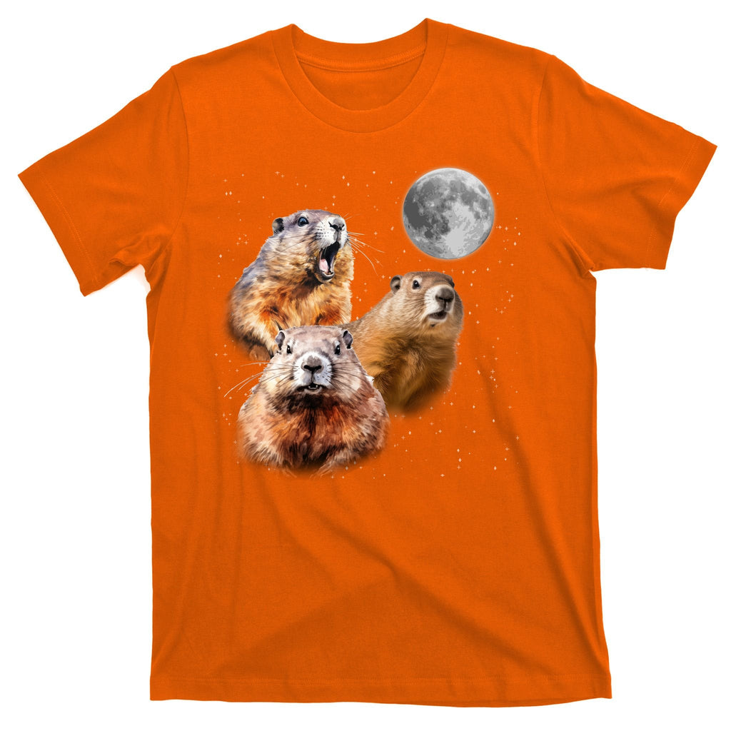 Groundhog Head Moon Funny Day T-Shirt product image 5