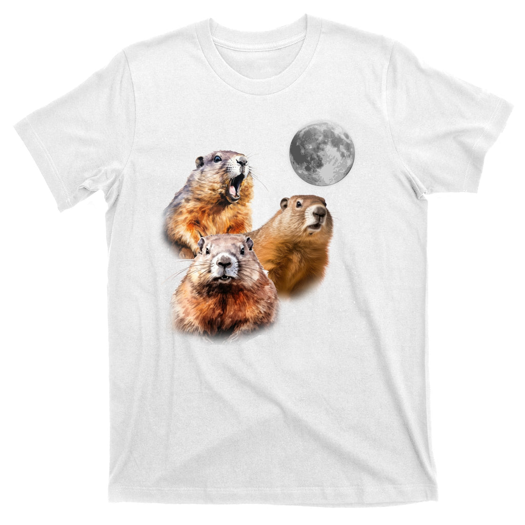 Groundhog Head Moon Funny Day T-Shirt product image 11