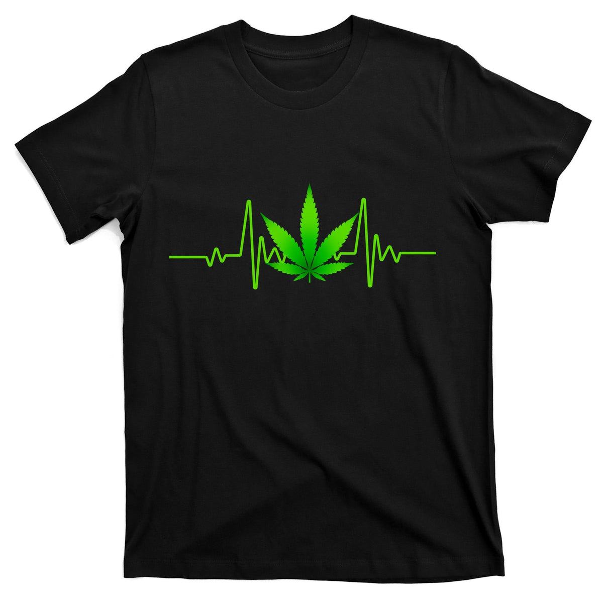 Heartbeat Weed Pulse T-Shirt product image 7